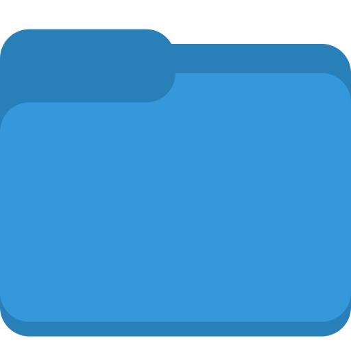 512x512 Blue, Folder Icon