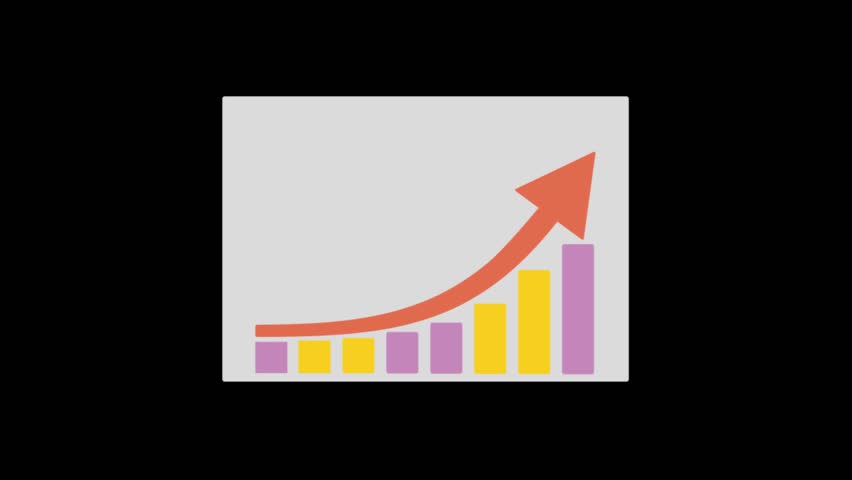 852x480 Forms Icons Animation With Black Stock Footage Video