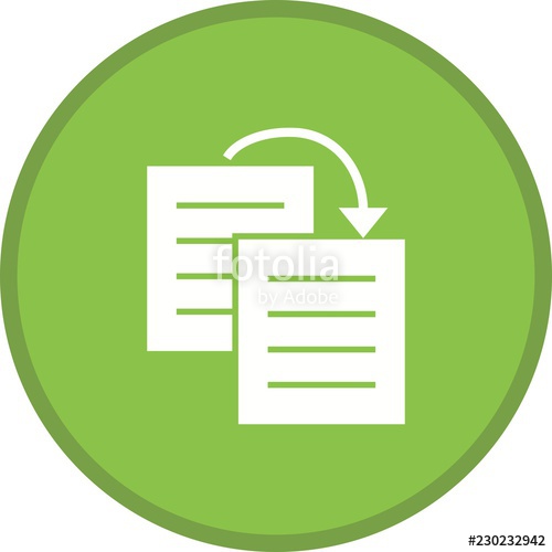 500x500 Duplicate Content Glyph Round Circle Multi Color Bg Icon Stock