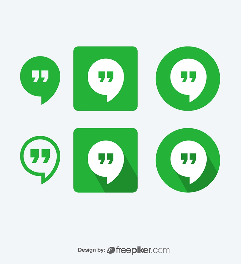 800x874 Freepiker Google Hangout Vector Icons