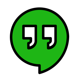 256x256 Hangouts Icon Of Colored Outline Style