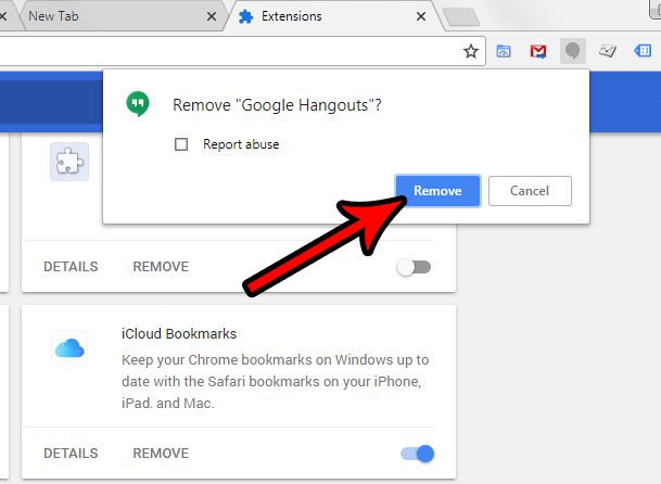 609x446 How To Remove The Google Hangouts Extension In Google Chrome