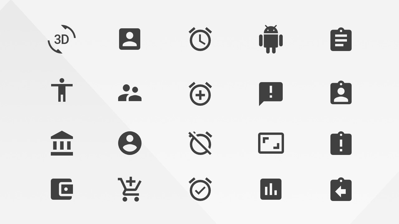 1280x720 Google Materials Actions Icons For Powerpoint