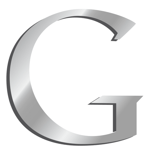 512x512 G Letter Google Silver Icon