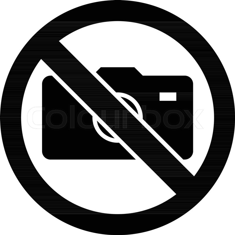 800x800 Glyph No Camera Sign Pixel Perfect Stock Vector Colourbox