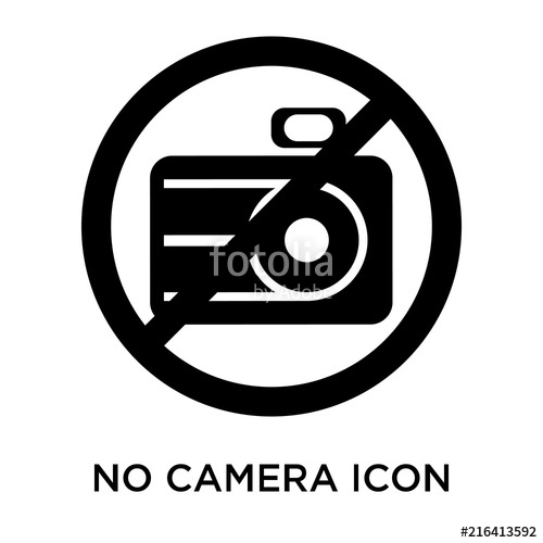 500x500 No Camera Icons Isolated On White Background Modern And Editable