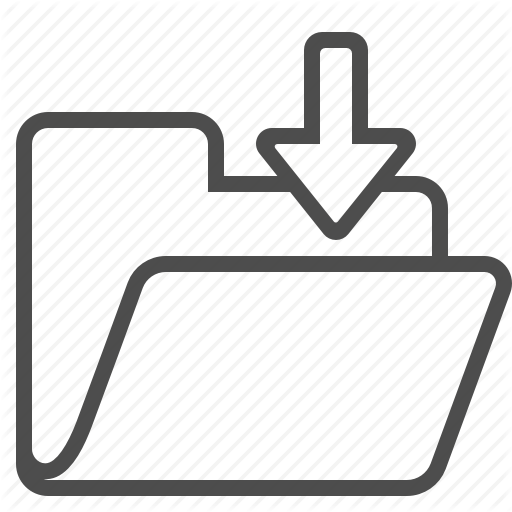 512x512 Archive, Arrow, Folder, Inbox Icon