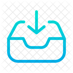 256x256 Download Inbox Icon Of Gradient Style