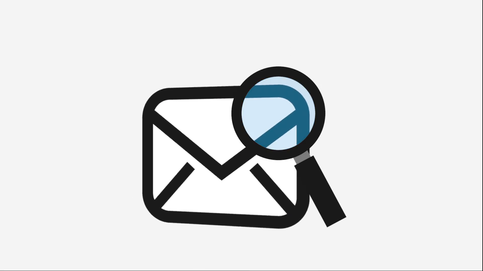 1920x1080 Magnifying Glass Icon Design, Video Animation Stock Video Footage