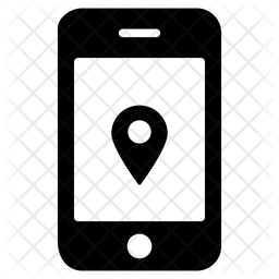 256x256 Map Direction Icon Of Glyph Style