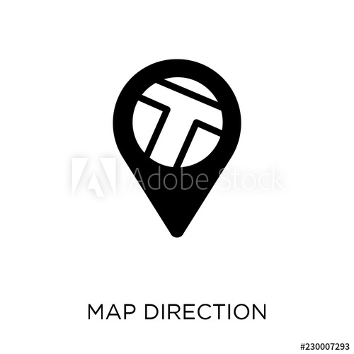 500x500 Map Direction Icon Map Direction Symbol Design From Maps