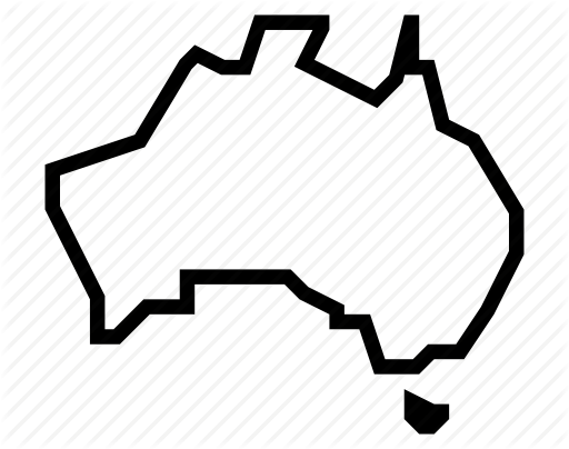 512x404 Australia, Map Icon