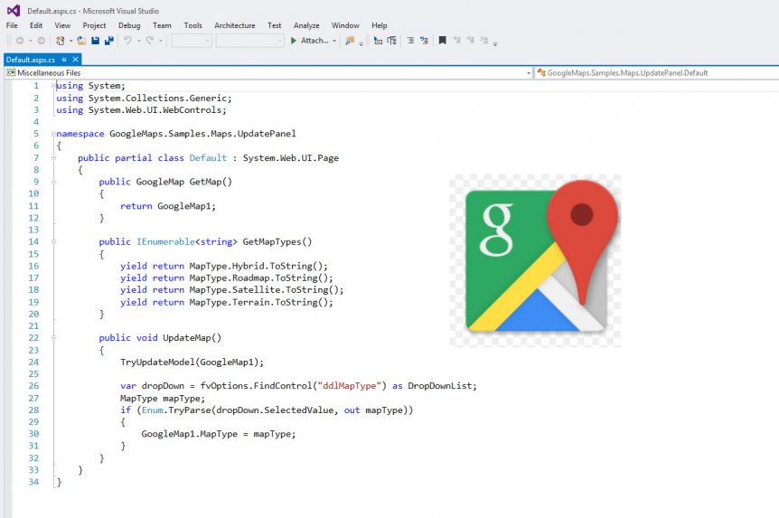 862x573 New Sample Code Library Available Add Google Map To Your C