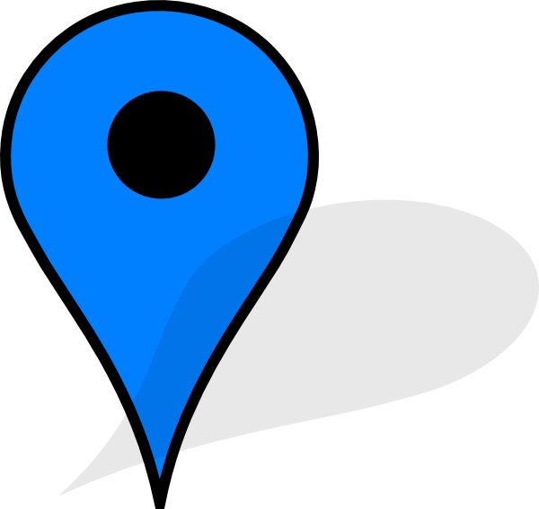 600x567 Google Maps Pin Blue Clip Art