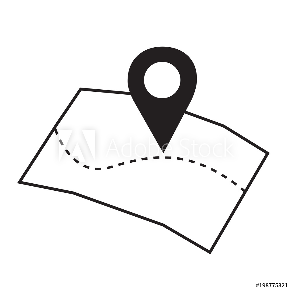 1000x1000 Photo Art Print Pinpoint On Map Icon Geolocation Navigation Gps