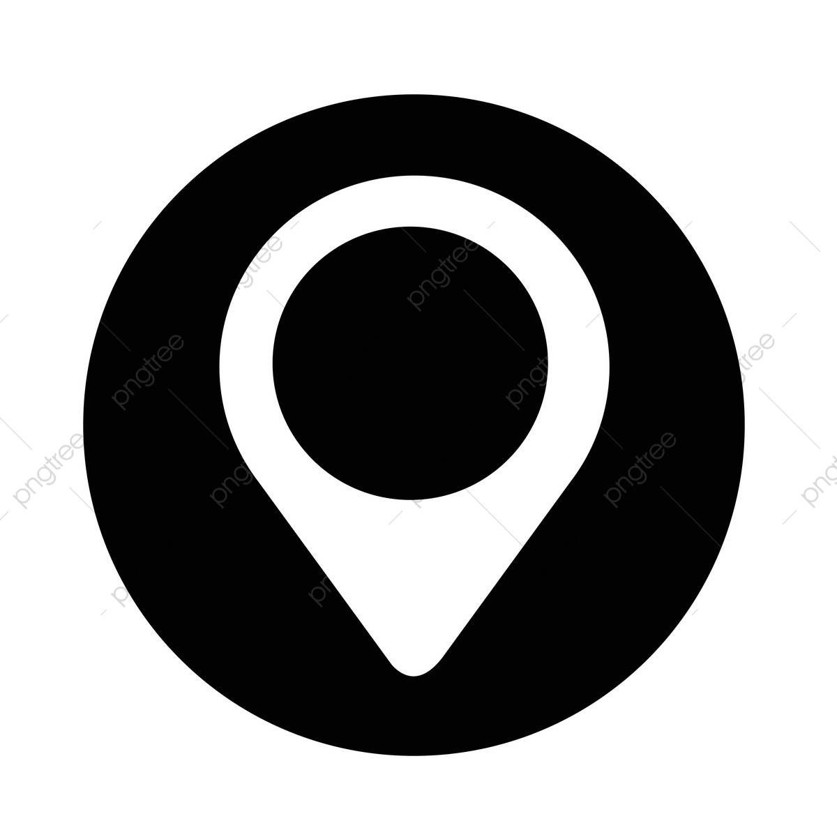 1200x1200 Map Pointer Icon, Pin, Map, Icon Png And Vector With Transparent
