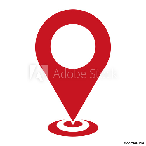 500x500 Map Pointer Icon, Gps Location Symbol, Map Pin Sign, Map Icon Sign
