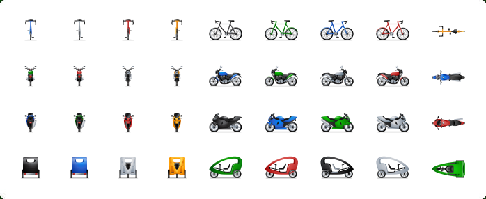 698x286 Transport Multiview Icons With Custom Icon Design Service