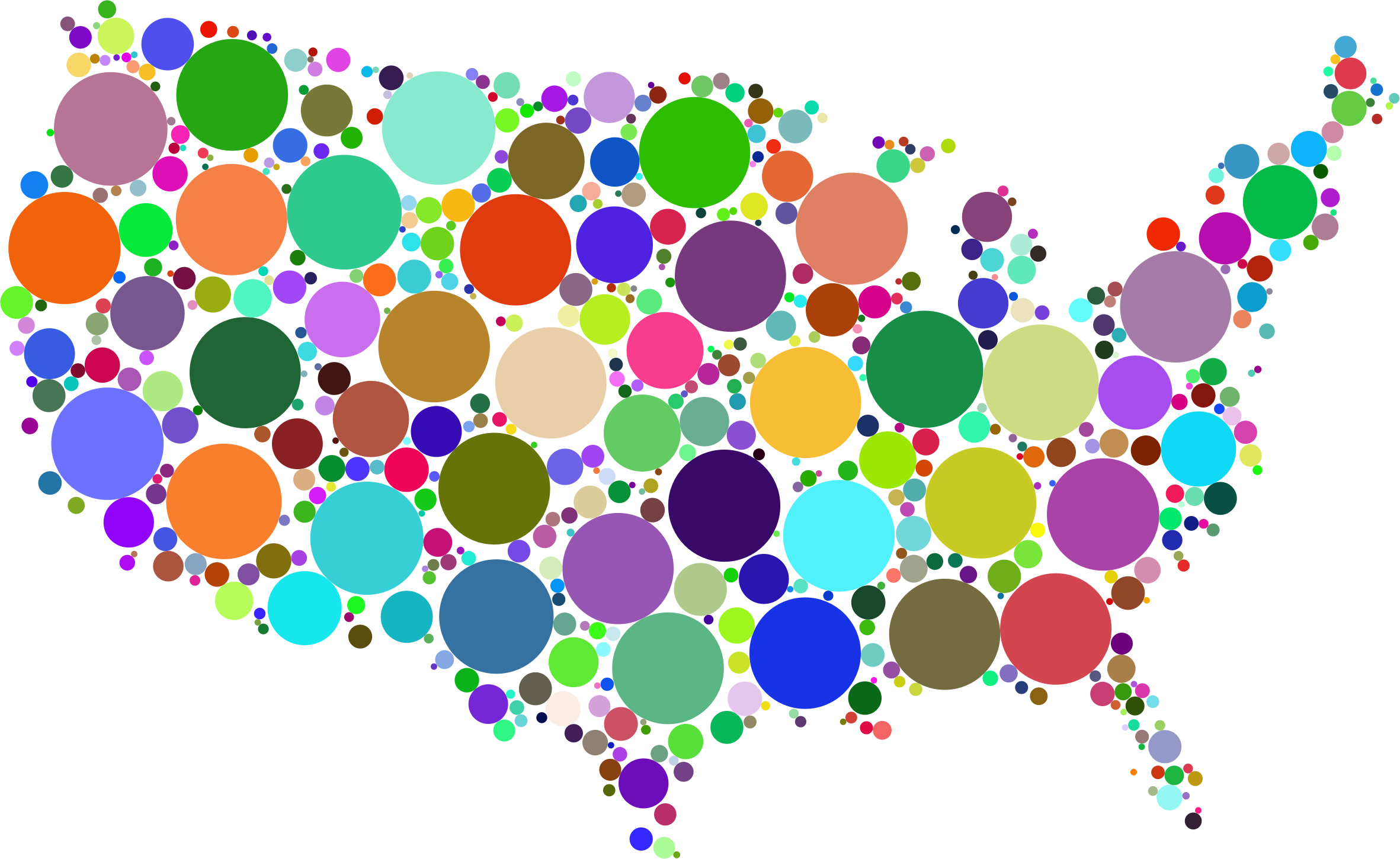2363x1450 Prismatic United States Map Circles Icons Png