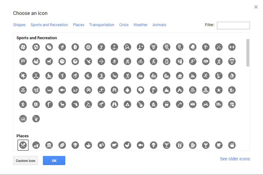 Google Maps Icon Legend at Vectorified.com | Collection of Google Maps