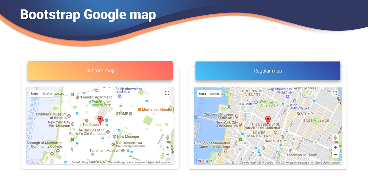 1200x628 Bootstrap Google Map