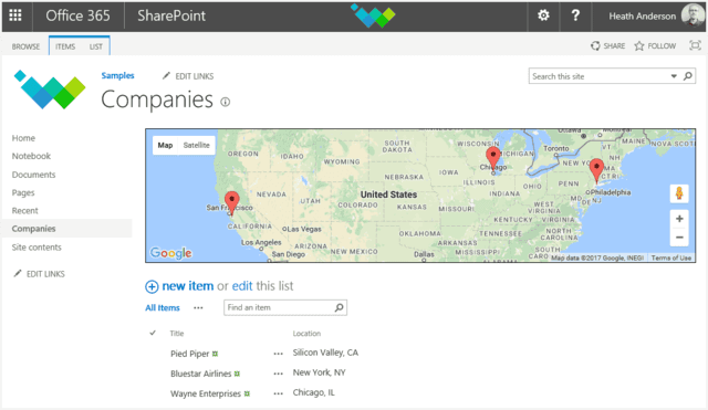 640x371 Sharepoint Developer Tips Show List Items On A Map