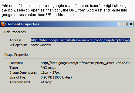 445x308 Google Map Markers