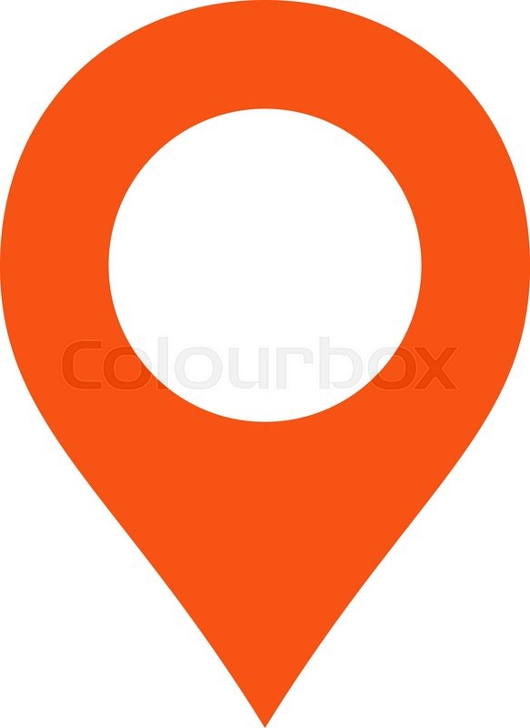 583x800 Map Marker Icon From Primitive Set Stock Vector Colourbox