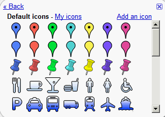 325x230 Google Map Markers
