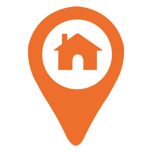 512x512 House Location Marker Icon
