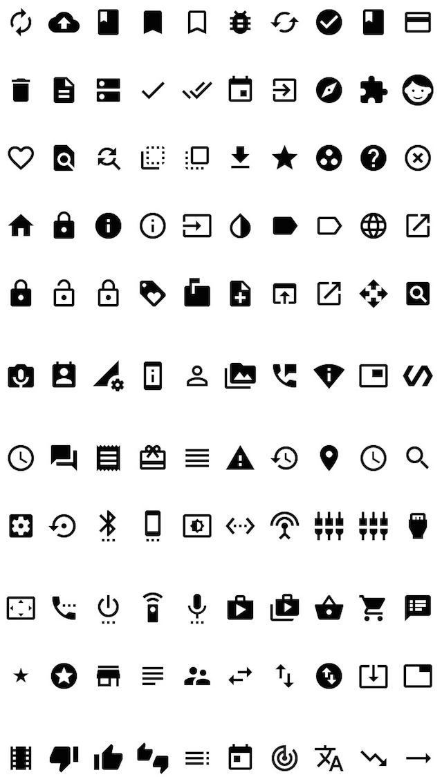 Google Material Design Icon Font At Vectorified.com | Collection Of ...