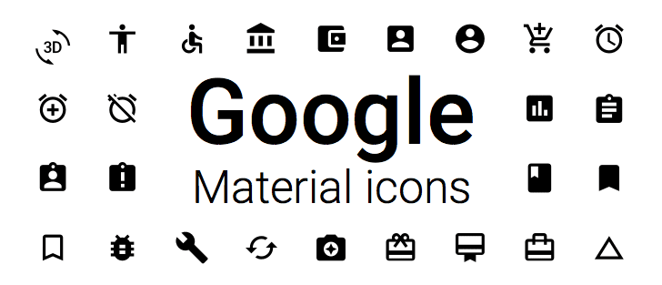 Google Material Design Icon Font At Vectorified.com | Collection Of ...