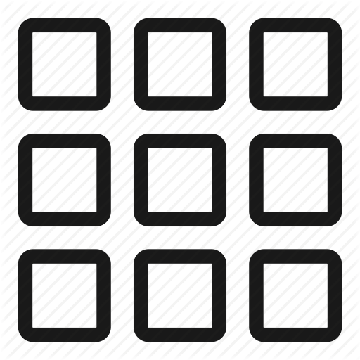 512x512 Apps, Grid, Interface, List, Menu Icon