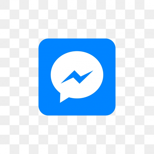 640x640 Facebook Messenger Social Media Icon Design Template Vector, Icon
