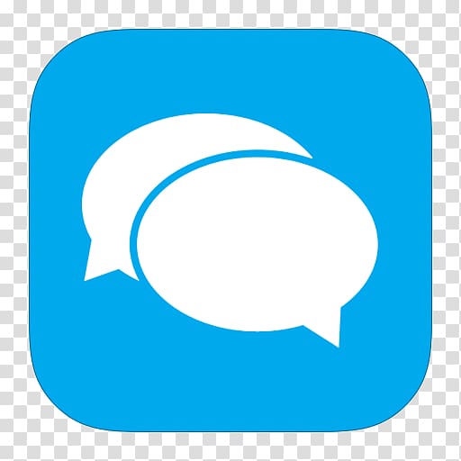512x512 Messenger Icon, Blue Area Text Symbol Point, Metroui Apps