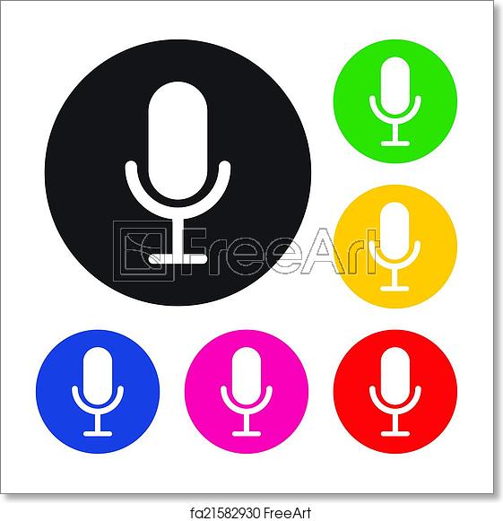 561x581 Free Art Print Of Microphone Icon Microphone Icon Speaker Symbol