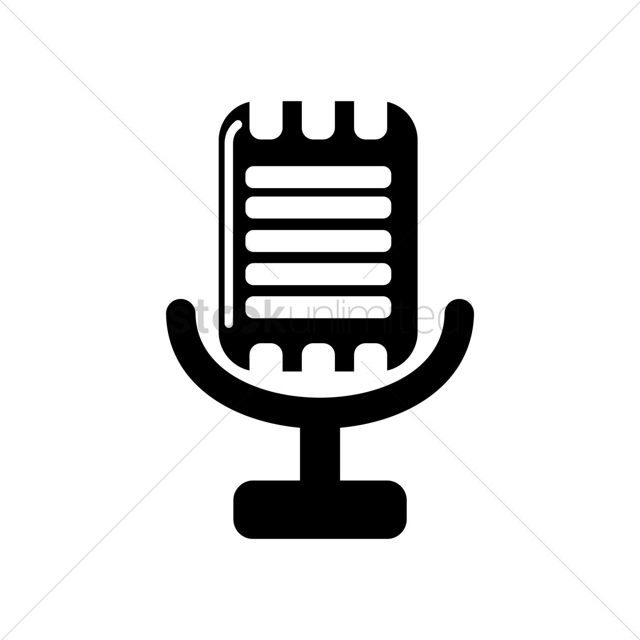 1300x1300 Microphone Icon Vector Image