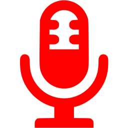 256x256 Red Microphone Icon