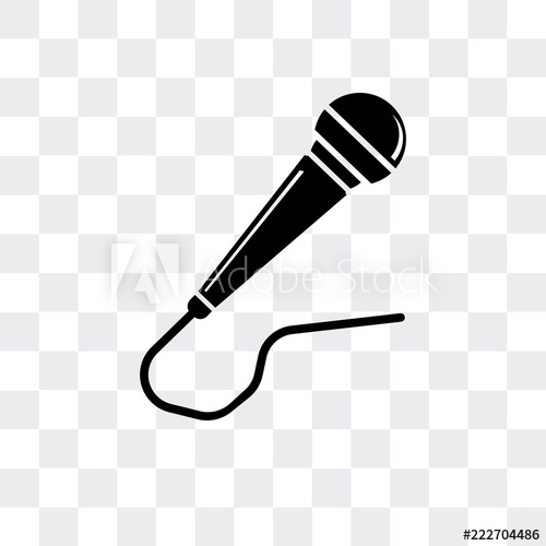 500x500 Microphone Icon Isolated On Transparent Background Modern
