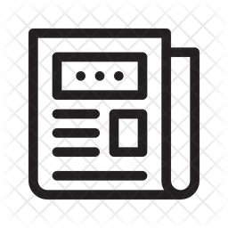 News Icon Of Line Style 256x256 News Icon Of Line Style