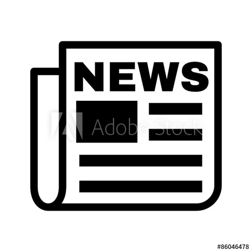 The News Icon Newspaper Symbol Flat 500x500 The News Icon Newspaper Symbol Flat