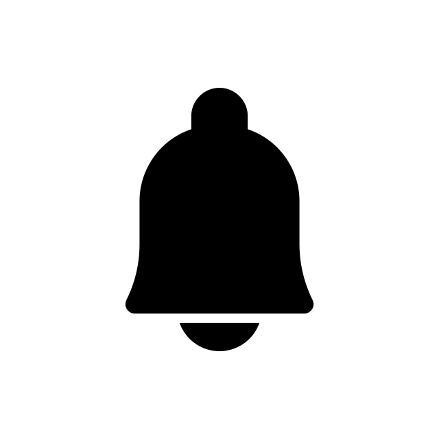 640x640 Notification Icon Vector Illustration In Glyph Style For Any