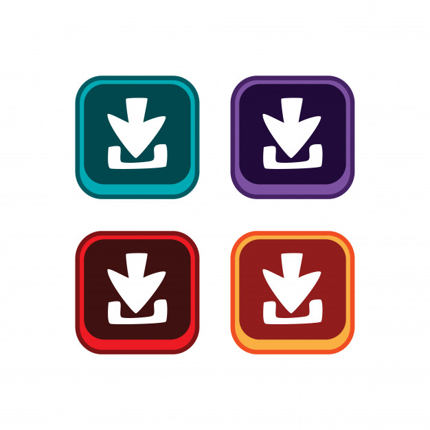 626x626 Color App Icon Button Game Asset Theme Vector Vector Premium