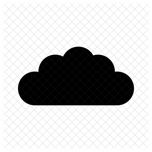 512x512 Cloud Icon Of Glyph Style