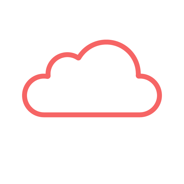 600x600 Cloud Icon Red