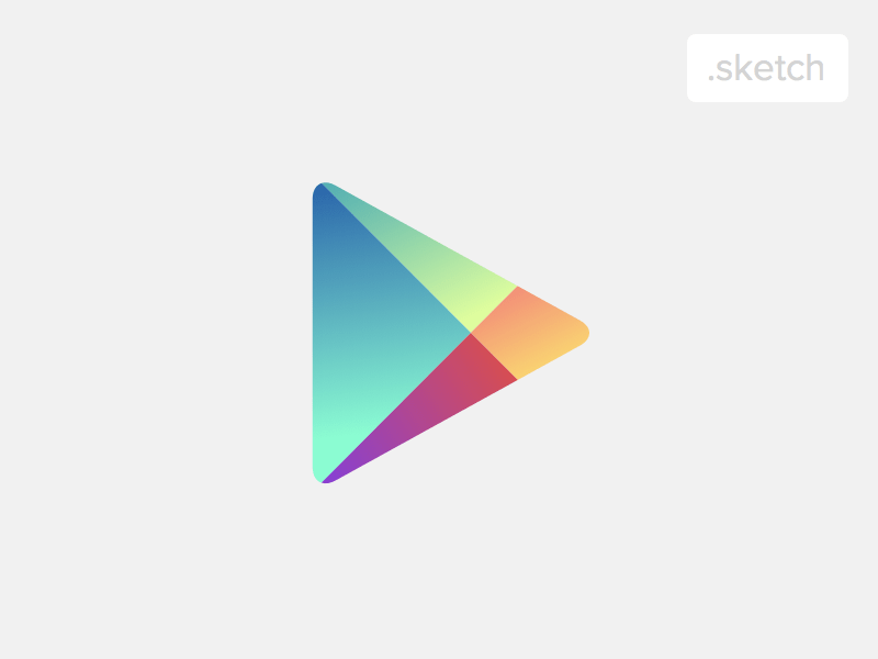 800x600 Google Play Icon Sketch Freebie