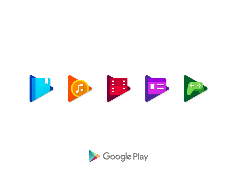 800x600 Google Play Icons