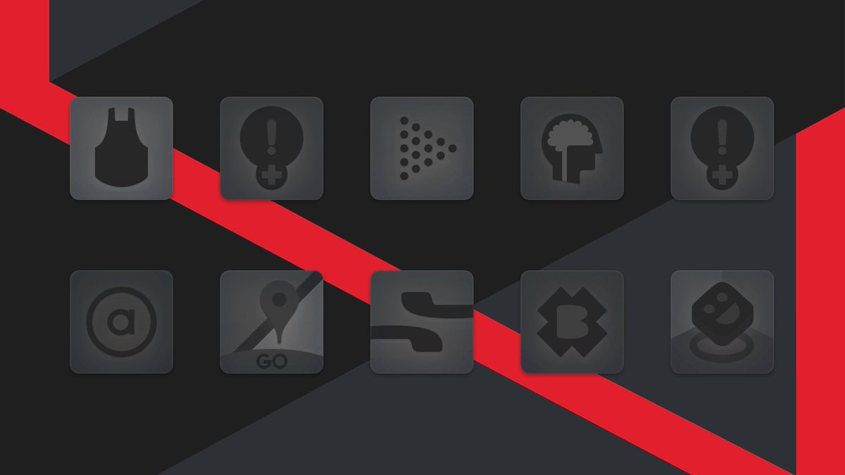 1200x675 New Icon Pack Is Live On Google Play! Matte Black Icon Pack