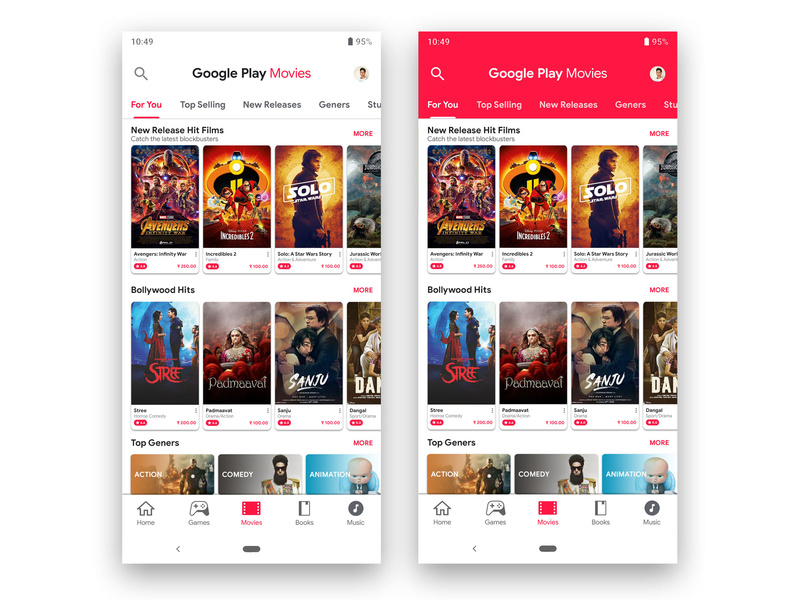 800x600 Google Play Movies Store App Redesign With Material Design