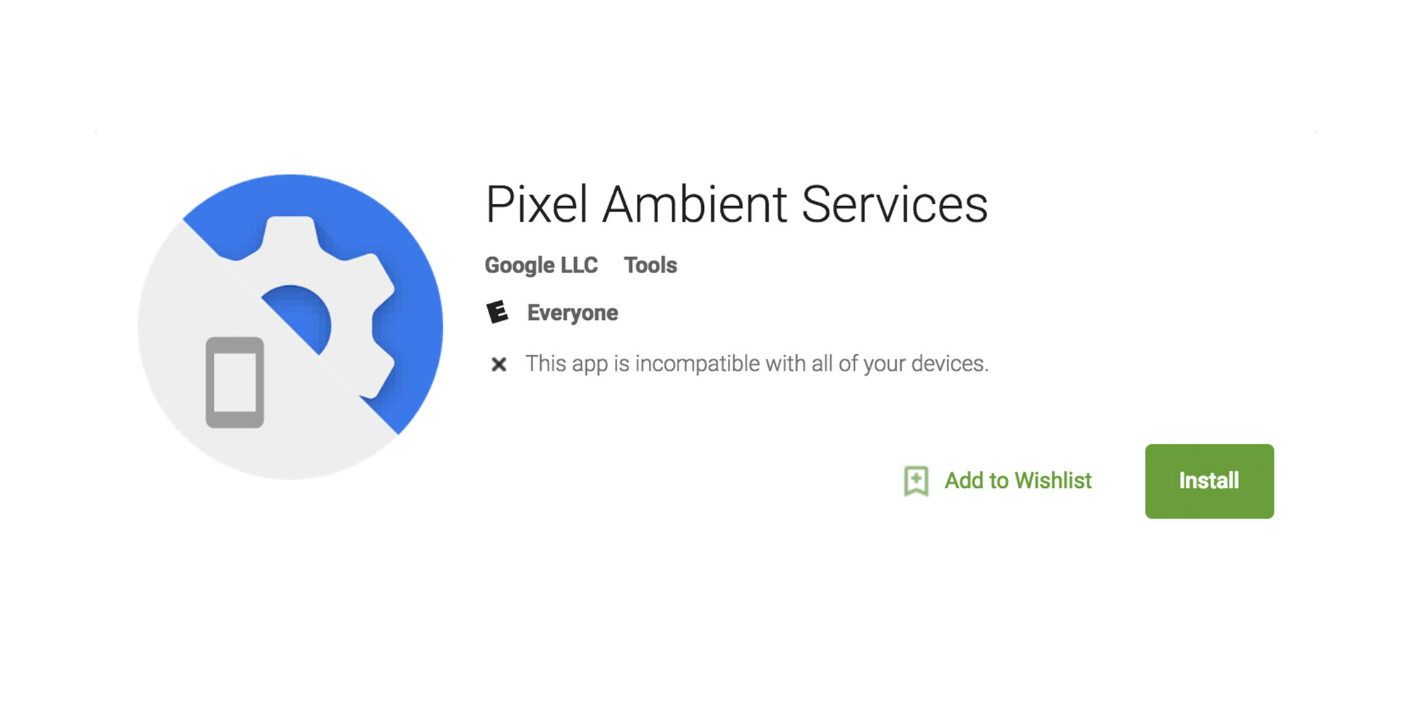 2000x1000 Google Uploads 'pixel Ambient Services' To Play Store, Confirming